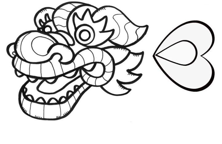 Template Of Chinese Dragon Head