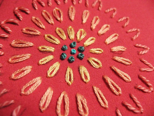 adding the french knots