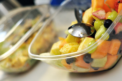 Fruit Salad and Lettuce Salad