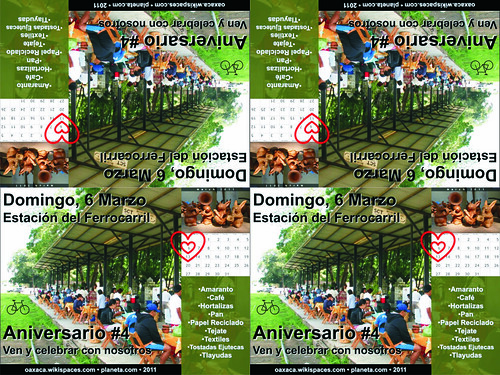 Free Flyer! Aniversario #4 (Mercado La Estación, Oaxaca)