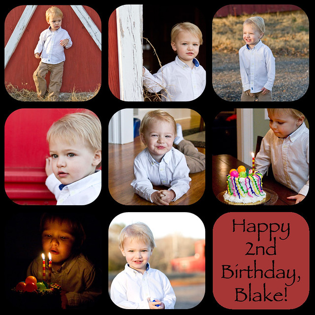 Blake 2 year collage
