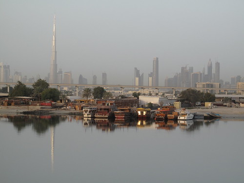 Dubai Skyline 2011. the Dubai skyline at dawn