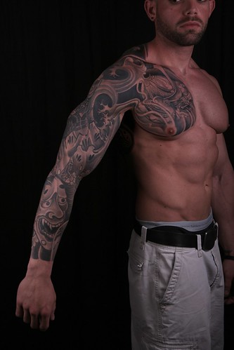 oriental tattoo sleeve created by Javier Acero Miami Tattoo Artist 
