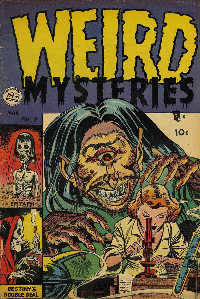 Weird Mysteries #9 Bernard Bailey Cover (Gillmor, 1954)