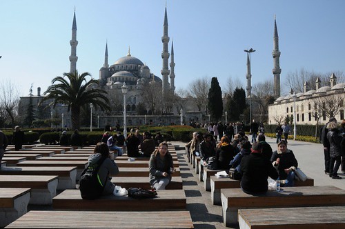 The Blue Mosque in the sunshine