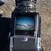 The viewfinder of the Hasselblad