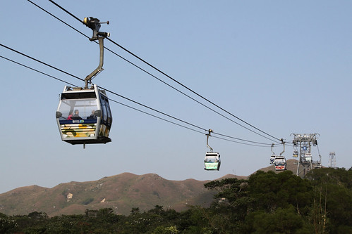 Ngong Ping 360 cable car on Lantau Island