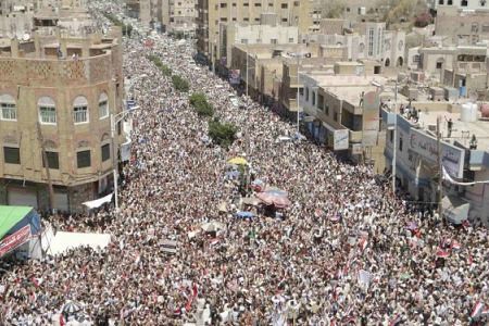 The people of Yemen rallied in the hundreds of thousands to demand the resignation of the US-backed regime of President Saleh. The US has focused exclusive attention on Libya due to strategic interests. by Pan-African News Wire File Photos
