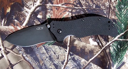 Zero Tolerance Model 0350 Assisted 3-14 S30V Plain Blade, Black G10 Handles