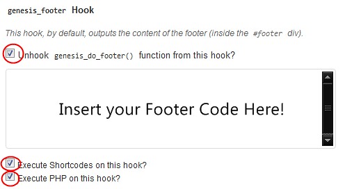 footer code