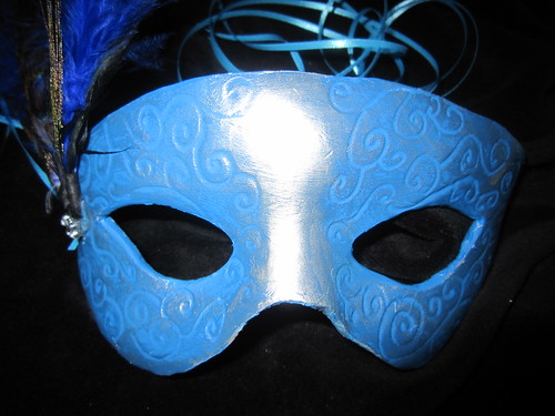 Leather Peacock Mask Front 