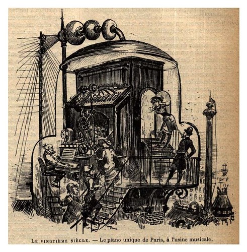 002-El piano de Paris en la fabrica musica-Le Vingtième Siècle 1883- Albert Robidal
