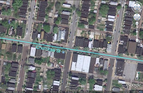 Cherokee Street (via Google Earth)