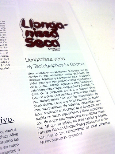 110300 Oci Magazine - Llonganissa seca by Tactelgrtaphics for Gnomo