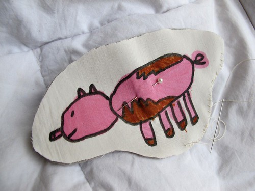 pig stitching