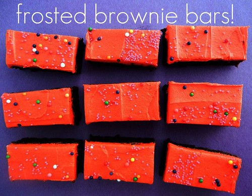 frosted brownie bars