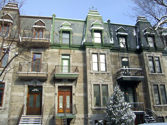 Second Empire Style row houses, Laval and Prince-Arthur.