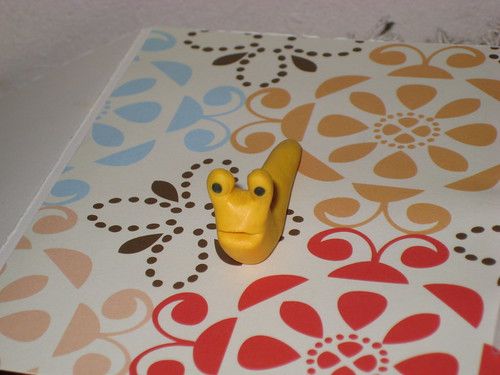 Day 71:  Banana Sculpey Slug