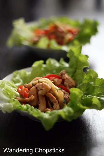 Chinese Lettuce Wraps with Chicken, Water Chestnuts, and Bell Peppers 11