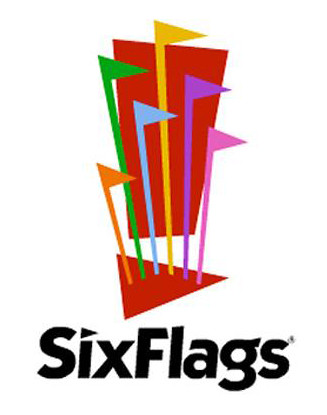 six flags logo. Six Flags logo