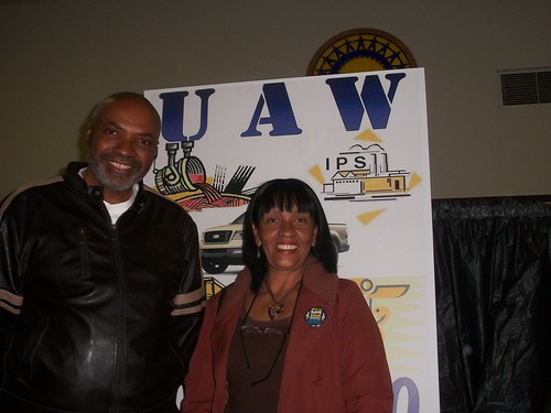 Cuban representative of the World Federation of Trade Unions, Gilda Chacon Bravo, with Abayomi Azikiwe, editor of the Pan-African News Wire. The Cuban representative spoke at UAW Local 600 on March 20, 2011. (Photo: Cheryl LaBash) by Pan-African News Wire File Photos