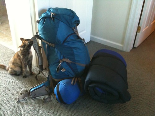 Pack packed and I'm ready to go. I'll be off the grid for 30 hrs. Miss me!