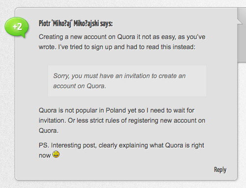 Creating a new account on Quora in Poland is not easy
