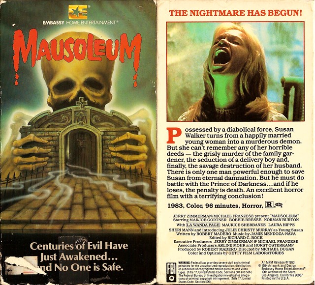 Mausoleum (VHS Box Art)