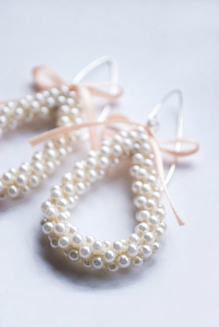tiny faux pearls