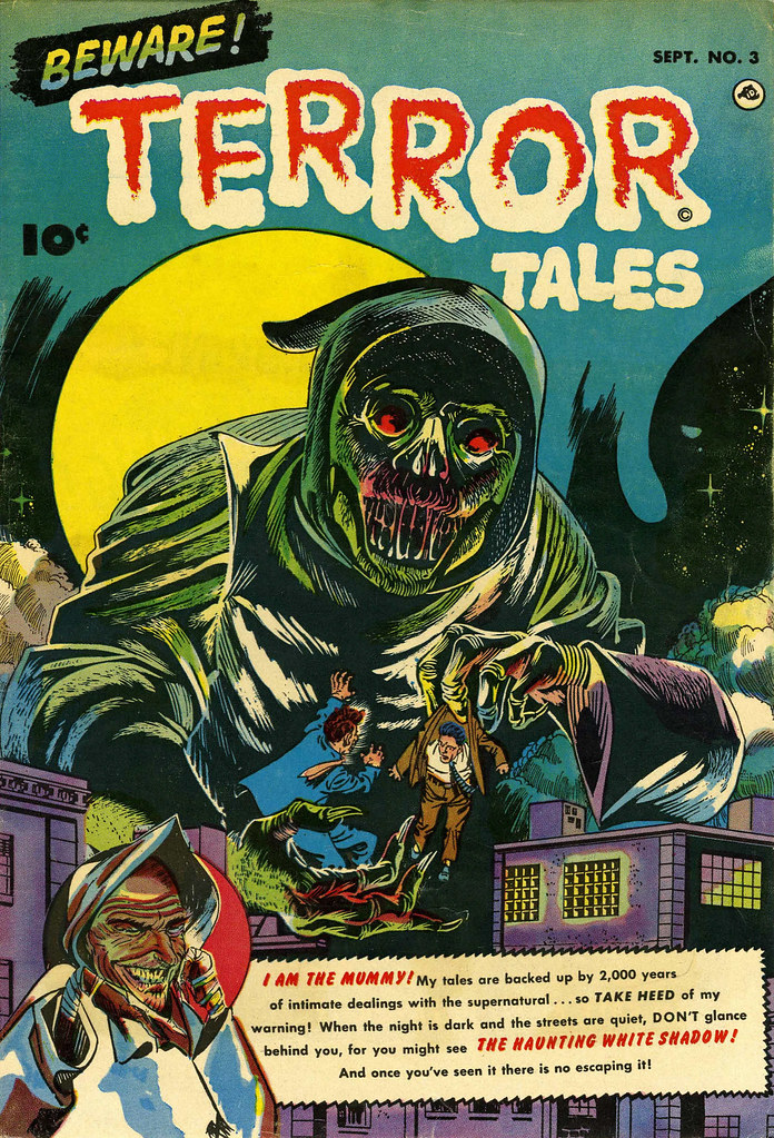 Beware Terror Tales #3 Bernard Bailey Cover (Fawcett, 1952)