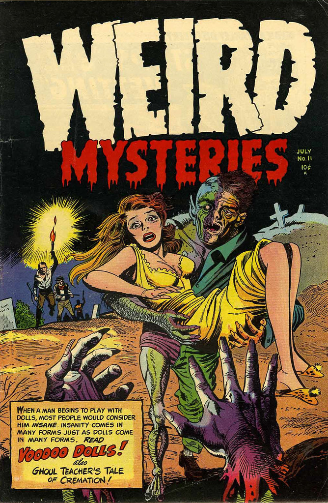 Weird Mysteries #11 Bernard Bailey Cover (Gillmor, 1954)