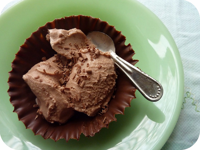 homemade chocolate-hazelnut gelato