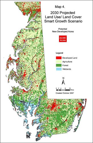projected development with better land use (by: MD Dept of Planning)