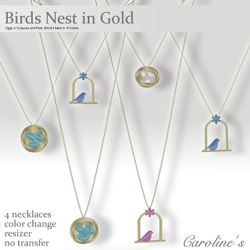 Caroline's Jewelry Birds Nest in Gold