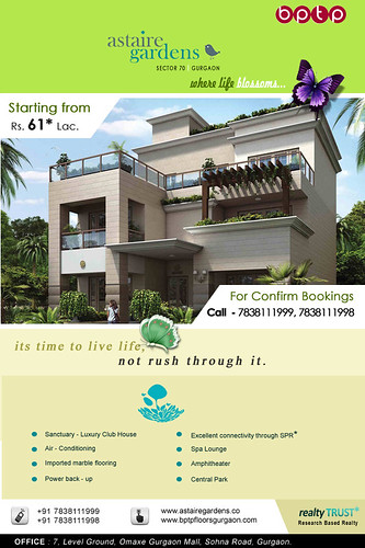 BPTP Astaire Gardens, Sector 70A, Gurgaon. by guptapromoters