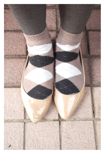Herringbone tights & Argyle socks