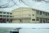 校庭の雪原