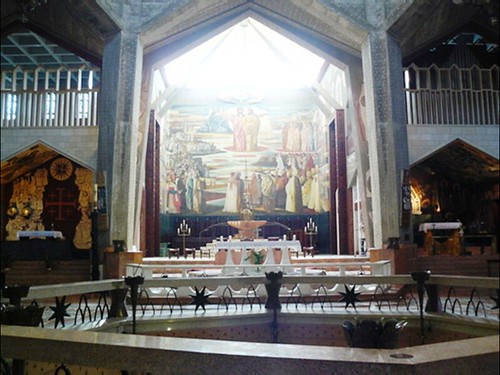Interior de la Basílica de la Anunciación en Nazaret