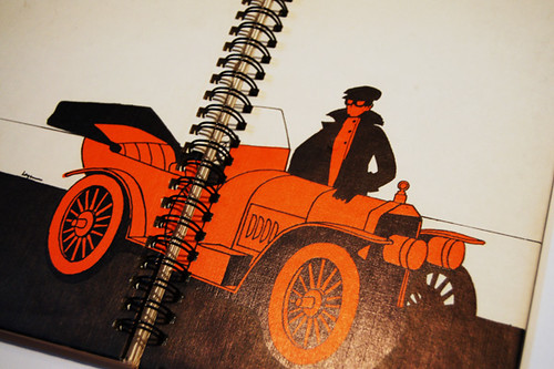 Orange car notebook
