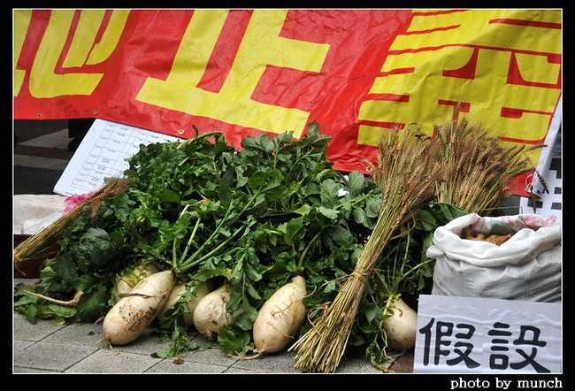 後龍灣寶里民為了科技園區徵地案，多次北上抗議。munch攝。