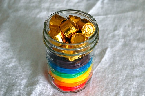 rainbows filled with gold