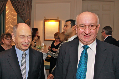Die Ex-Botschafter Walter Fetscherin und Dmitry Cherkashin 1 ©  J