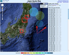 Japan Quake Map