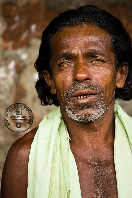 Portrait of a man in Bangladesh.