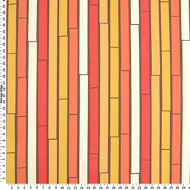 Orange-Bamboo Stripes