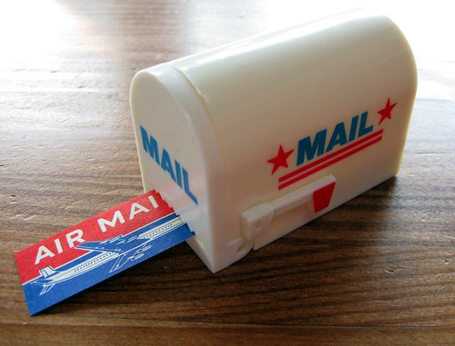 Mini mailbox stamp dispenser
