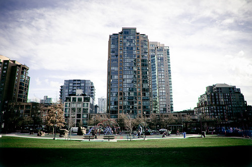 Outdoor Playground Park in the heart of Downtown Vancouver