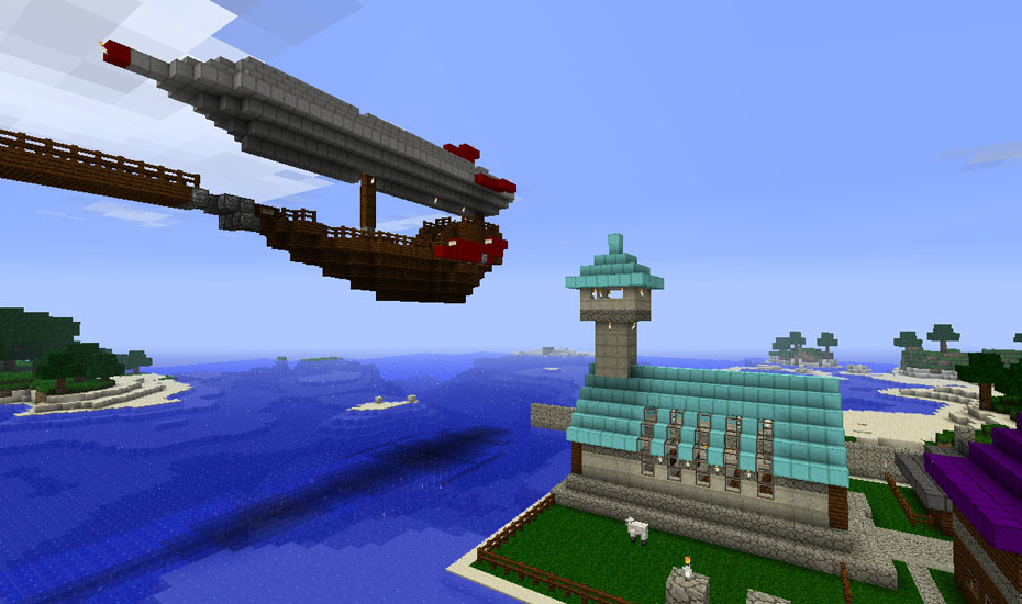 Minecraft - The Airship and Church