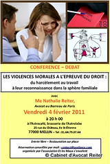 Conférence les violences morales à l'épreuve du droit avec Maître Reiter, Avocat - Melun - Seine-et-Marne 77