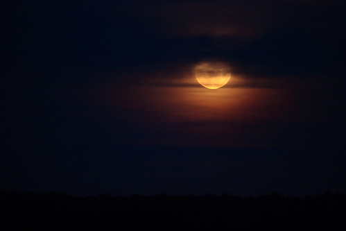 During the full moon on March 19th 2011 the moon was only 221565 miles 